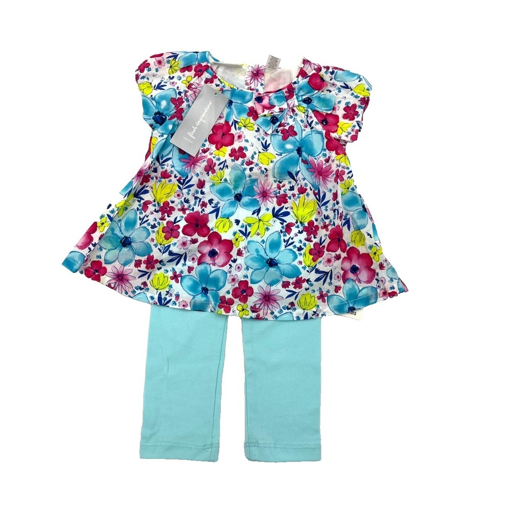 First Impression Baby Girl Floral Two Piece Set 6-9M New